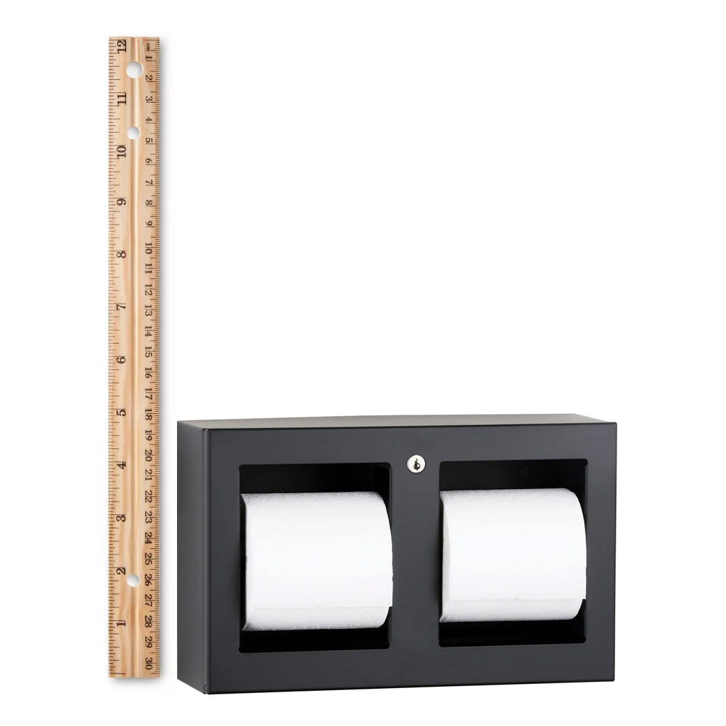 BOBRICK Bobrick 3588.MBLK Surface-Mounted Multi-Roll Toilet Tissue Dispenser Matte Black