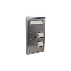 BOBRICK Bobrick 3579 ClassicSeries Surface-Mounted Toilet Tissue, Seat Cover Dispenser and Waste Disposal