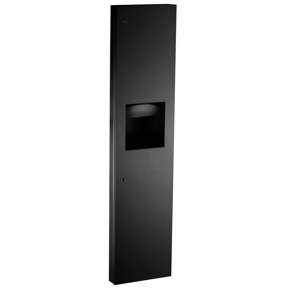 BOBRICK BOBRICK 38032.MBLK Semi-Recessed Paper Towel Dispenser and Waste Receptacle