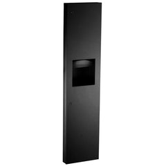 BOBRICK BOBRICK 38032.MBLK Semi-Recessed Paper Towel Dispenser and Waste Receptacle