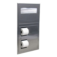 BOBRICK BOBRICK 34745 Recessed Toilet Tissue and Seat Cover Dispenser