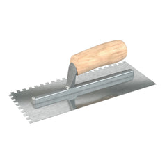 BON BON 14-320 Notched Trowel with Wood Handle