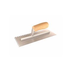BON BON 14-320 Notched Trowel with Wood Handle