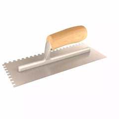 BON BON 14-320 Notched Trowel with Wood Handle