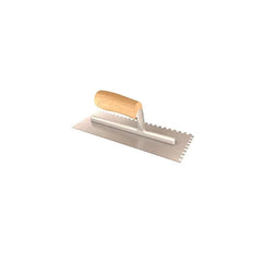 BON BON 14-320 Notched Trowel with Wood Handle