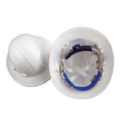 BON BON 84-536 Full Brim Hard Hat - White with Ratchet