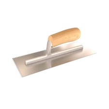 BON BON 87-129 Notched Trowel with Wood Handle