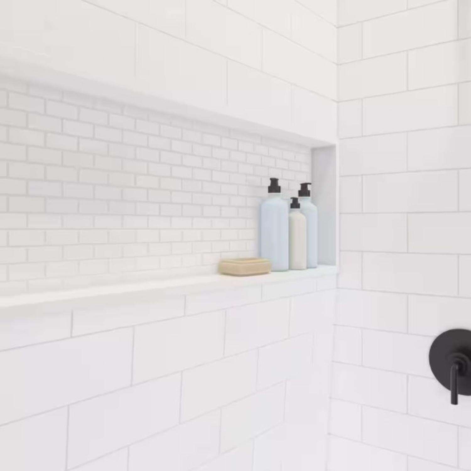 BOOTZ BOOTZ Z041-6000-00 Shower Wall Kit 60 in L x 30 in W x 74 in H