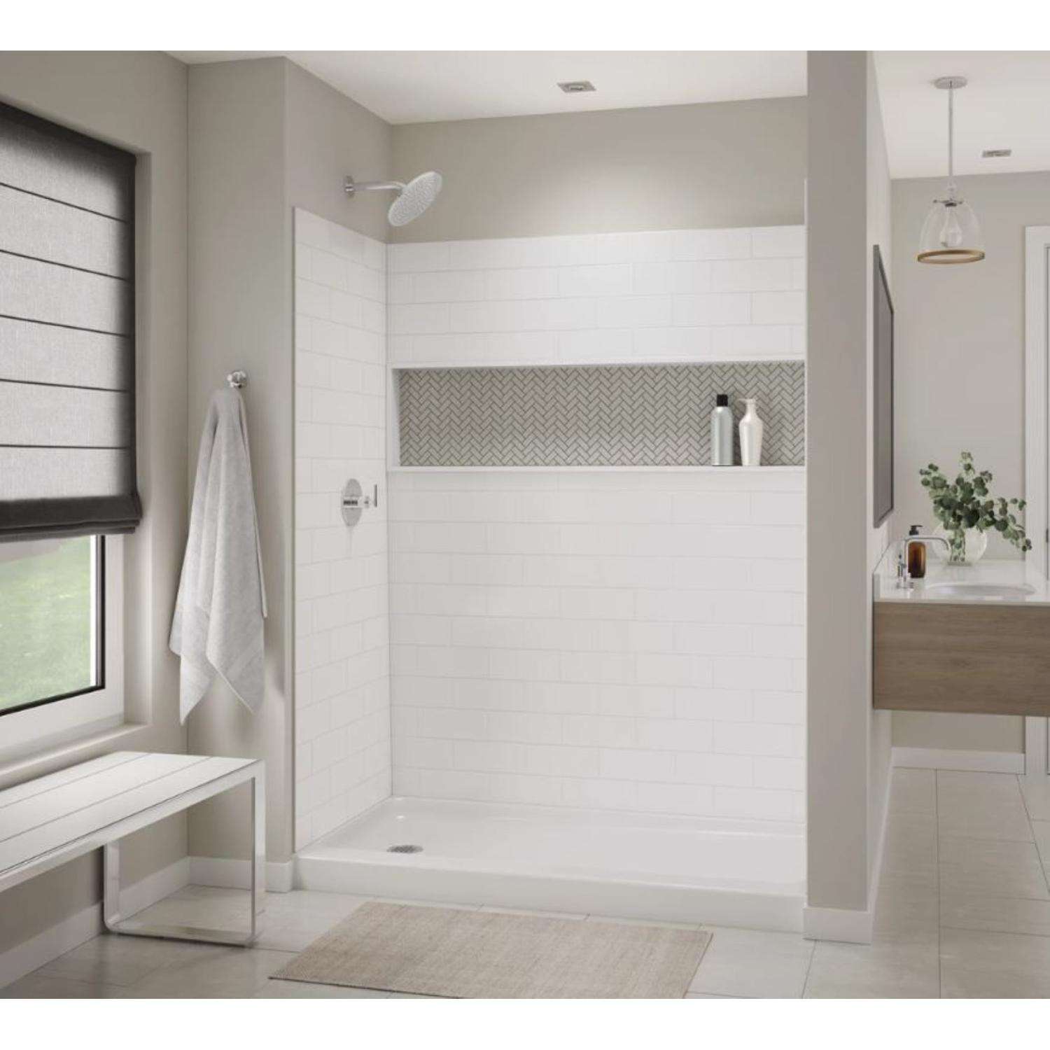 BOOTZ BOOTZ Z041-6000-00 Shower Wall Kit 60 in L x 30 in W x 74 in H