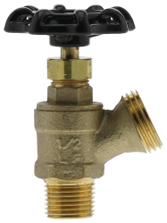 BOSHART BOSHART 0853-05NL 1/2 MPT x 3/4 GHT Straight Sediment Faucet