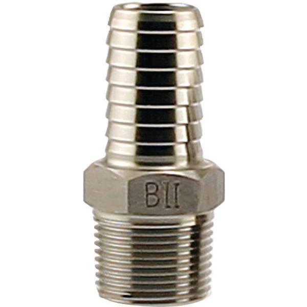 BOSHART BOSHART SSMA-100 1 in. Stainless Steel Male Insert Adapter