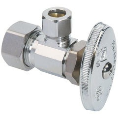 BRASSCRAFT Brasscraft G2CPN14XC1 1/2 Nominal Press x 3/8 OD Compression 1/4 Turn Straight Stop Valve