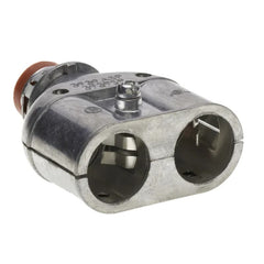 BRIDGEPORT Bridgeport 3939SP E-Z Lock Snap-in Connector Duplex 1/2 Die Cast Zinc