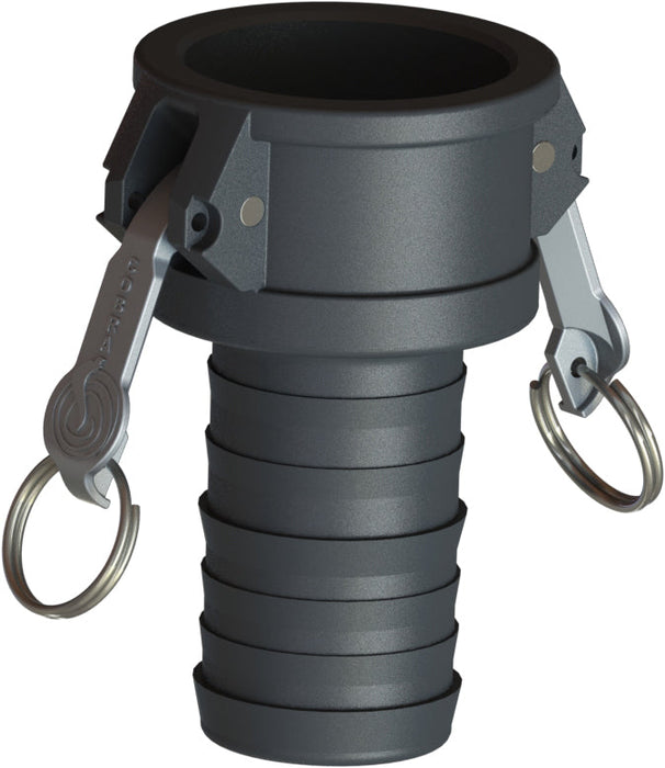 CAMPBELL CAMPBELL C-PP-400 Cam & Groove Coupling, 4 in Poly-Glass