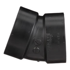 CHARLOTTE PIPE AND FOUNDRY Charlotte Pipe And Foundry ABS003241200 4 In. Hub X Hub 22-1/2 Deg. ABS Elbow