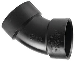 CHARLOTTE PIPE AND FOUNDRY Charlotte Pipe And Foundry ABS003211200 45 Degree Elbow ABS 4 Inch