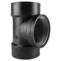 CHARLOTTE PIPE AND FOUNDRY CHARLOTTE PIPE AND FOUNDRY ABS004451000 Charlotte Pipe and Foundry ABS Flush Cleanout Tee 3 x 3 x 3 Hub Dia. ABS004451000