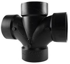 CHARLOTTE PIPE AND FOUNDRY CHARLOTTE PIPE AND FOUNDRY ABS004281000 3 Inch All Hub Double Sanitary ABS Waste & Vent Tee