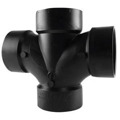 CHARLOTTE PIPE AND FOUNDRY CHARLOTTE PIPE AND FOUNDRY ABS004281000 3 Inch All Hub Double Sanitary ABS Waste & Vent Tee