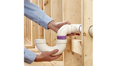 CHARLOTTE PIPE AND FOUNDRY Charlotte Pipe And Foundry PVC003030800 PVC DWV 90 Degree Low Heel Inlet