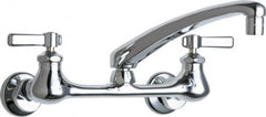 CHICAGO FAUCETS Chicago Faucets 540-LDL8CP Wall-Mounted Manual Sink Faucet