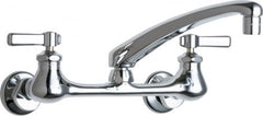 CHICAGO FAUCETS Chicago Faucets 540-LDL8CP Wall-Mounted Manual Sink Faucet