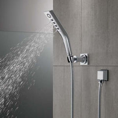 DELTA FAUCET Delta Faucet 55799-PR 3-Setting H2Okinetic Handshower with Hose and Bracket