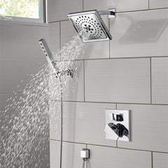 DELTA FAUCET Delta Faucet 55567 Single-Setting H2Okinetic Handshower with Hose and Bracket