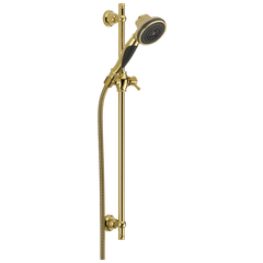 DELTA FAUCET Delta Faucet 57021-PB Premium 3-Setting Slide Bar Hand Shower in Polished Brass