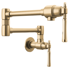 DELTA FAUCET Delta Faucet 62858LF-GLPG Brizo The Tulham Kitchen Collection Wall Mount Pot Filler