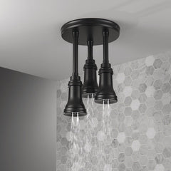 DELTA FAUCET Delta Faucet 57190-BL Universal Showering Components Pendant Raincan Single-Setting H2Okinetic Showerhead