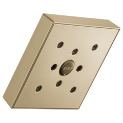 DELTA FAUCET Delta Faucet 87380-GL Brizo Universal Showering: 5 Linear Square H2Okinetic Single Function Wall Mount Showerhead