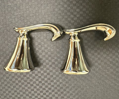 DELTA FAUCET Delta Faucet H298PN Two French Curve Bath Faucet Handle Kit - Polished Nickel