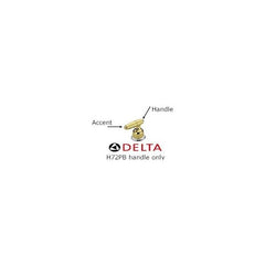 DELTA FAUCET Delta Faucet H72PB Tub and Shower Metal Lever Handle Polished Brass