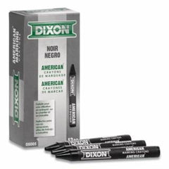 DIXON TICONDEROGA Dixon Ticonderoga 5005 Black American Marking Crayon 5X9
