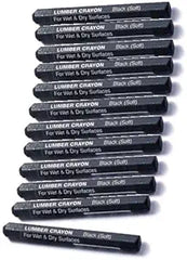 DIXON TICONDEROGA Dixon Ticonderoga 36512 Lumber Crayon Soft Graphite Black