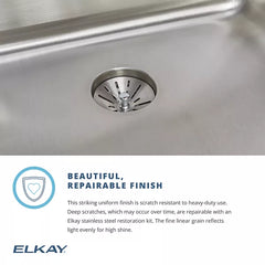 ELKAY Elkay DRKAD222065R Lustertone Classic Stainless Steel Single Bowl Drop-in Sink