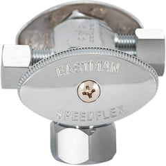 EZ-FLO EZ-FLO 04352LF Dual Outlet/Dual Handle Stop Valve Chrome 5/8 Inch Comp X 3/8 Inch Com