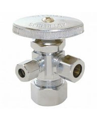 EZ-FLO EZ-FLO 04351LF Eastman 5/8 Comp X 3/8 Comp X 1/4 Comp Dual Outlet Stop Valve