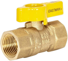 EZ-FLO EZ-FLO 60009 Brass Straight Gas Ball Valve With 1/4-Turn Handle 1/2 FIP