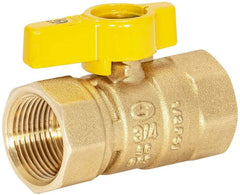 EZ-FLO EZ-FLO 60011 Brass Straight Gas Ball Valve With 1/4-Turn Handle 3/4 FIP