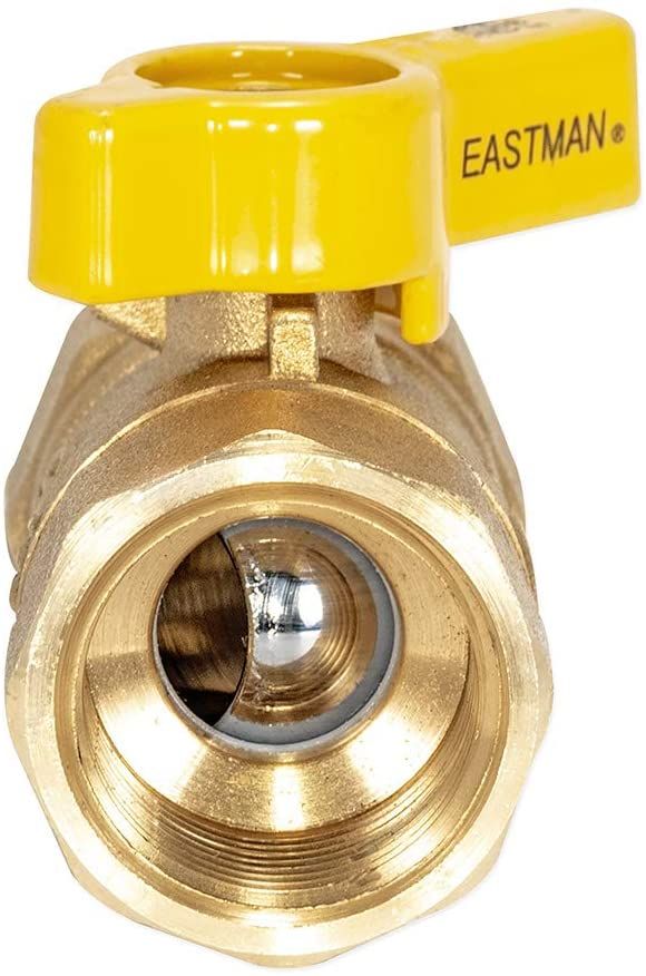 EZ-FLO EZ-FLO 60011 Brass Straight Gas Ball Valve With 1/4-Turn Handle 3/4 FIP