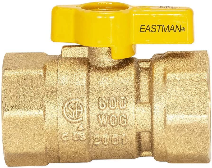 EZ-FLO EZ-FLO 60013 Brass Gas Ball Valve With 1/4-Turn Handle 1 FIP