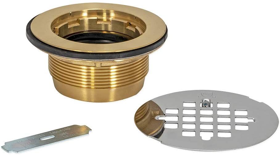 EZ-FLO EZ-FLO 15306 Brass Caulk Shower Drain, 2 Inch Ips