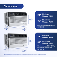 FRIEDRICH FRIEDRICH CEW12B33B Smart Window Air Conditioner with Heat