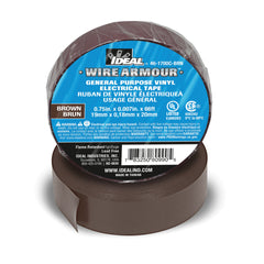 IDEAL INDUSTRIES Ideal Industries 46-1700C-BRN General Purpose Electrical Vinyl Tape Brown 3/4 x 66ft 7mil