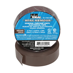 IDEAL INDUSTRIES Ideal Industries 46-1700C-BRN General Purpose Electrical Vinyl Tape Brown 3/4 x 66ft 7mil