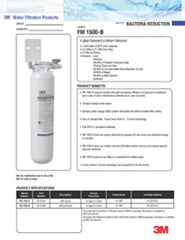 3M 3M 05-61010 Under Sink Drinking Water System FM1500-B without Faucet