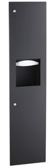 BOBRICK Bobrick 38034.MBLK TrimLineSeries Recessed Paper Towel Dispenser/Waste Receptacle Matte Black