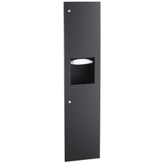 BOBRICK Bobrick 38034.MBLK TrimLineSeries Recessed Paper Towel Dispenser/Waste Receptacle Matte Black